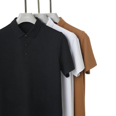 Cina Camicia da polo con manica corta per uomini Moderno Design Respirabile Casual Loose Fit Comodo in vendita
