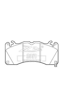 China Ford Mustang GT 5.0T Car Brake Pad Replacement D1792 , FR3Z-2001-H for sale