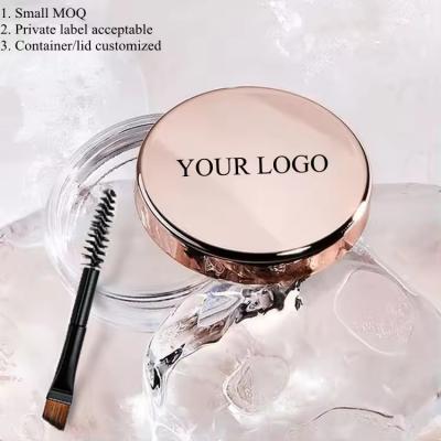 China Waterproof Customizable Logo Classical Rose Gold Eyebrow Glue No Need Water Skin-friendly Moderate Eyebrow Wax For Performer for sale