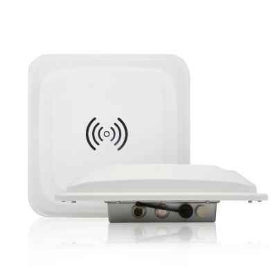 China Logistics long range Impinj R2000 module 30dBm UHF rfid outdoor antenna integrated reader for sale