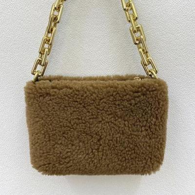 China 2022 Fashion High Street Fashion Bags Faux Lamb Fur Curly Handbag Women Fur Bags for sale