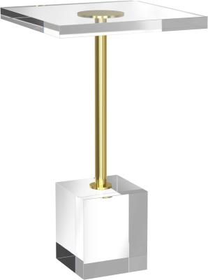 Chine Coupez le design de la table de café acrylique claire Lucite Fin de table OEM ODM à vendre