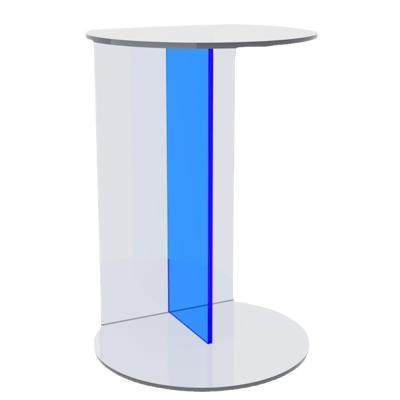 Chine Tableau de café acrylique de couleur personnalisée minimaliste Table de côté Table à thé pour l' intérieur et l' extérieur à vendre