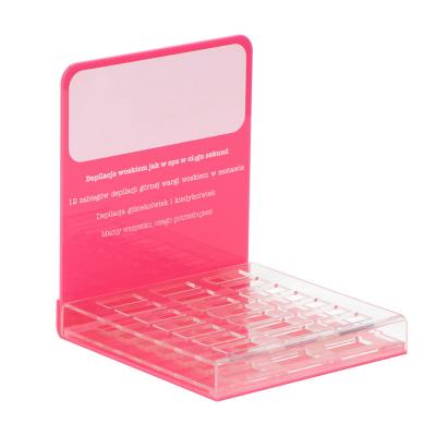 China Lápis de lábio, esmalte de unhas, estante de exposição acrílica, estante de exposição cosmética de plexiglás. à venda