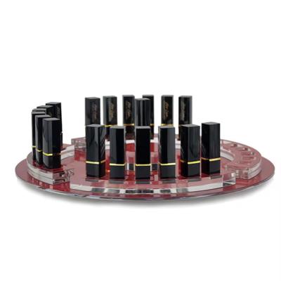 China Rolos acrílicos redondos rotativos suportador de display para marcas de cosméticos à venda
