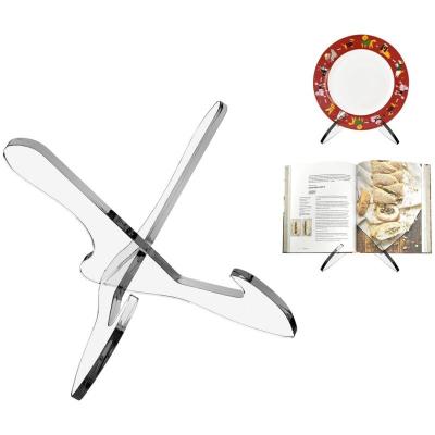 China Transparent Acrylic Display Stand for Bowls, Plates, Books, Envelopes Photo Albums CDs and Tablets for sale