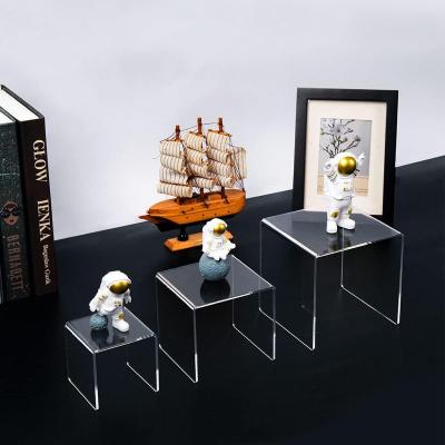 China Wholesale Transparent Acrylic U-Shaped Stand With Nordic Minimalist Design For Desktop Storage And Display for sale