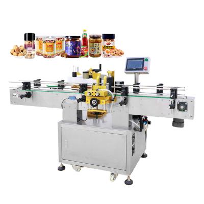 China De automatische vlakke ronde Vierkante Plastic de sticker van de Glasfles zelfklevende dubbele zijprijs van de etiketteringsmachine met Servomotor Te koop