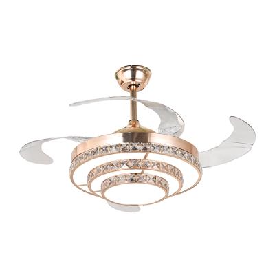 China New Modern Style LED Fan Lamp 100W 170-265V Three Chang Color Led Lamp for sale