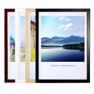 China Large Modern Gallery Wall Decor Simplicity Wooden Picture Frame Picture Frames A1 A2 A3 A4 11x14 16x20 20x26 - Black, Wooden, White for sale