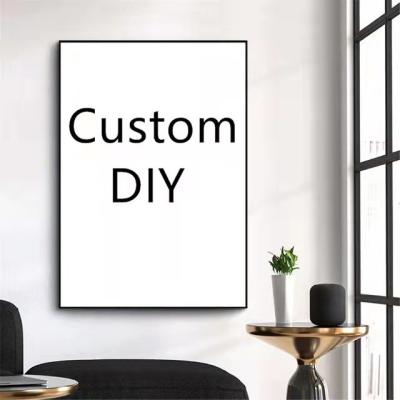 China Wholesales Modern Living Room Decoration Picture Poster Wall Art Print Painting Any Size Custom Canvas for sale