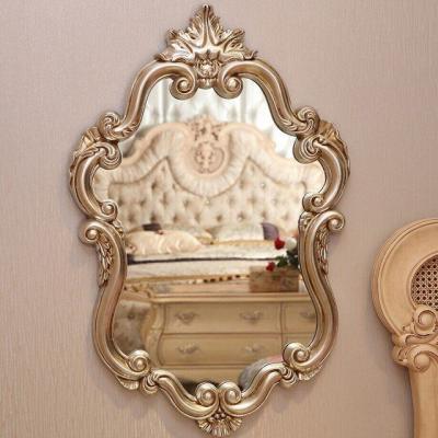 China Wholesale Custom Morden Style Luxury European Special Shaped Reproduction Antique Mirror Frame For Home Decoration for sale