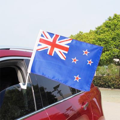 China Healthcare Institutes Health Care Institutes Refine Polyester Sublimation National Flag Custom Car Window Flag With Bracket Australian Car Flag for sale