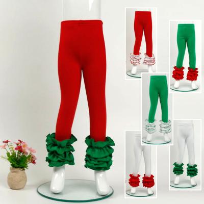 China Buttery Soft Kid Legging 92% Polyester 8% Spandex Cheap Breathable Milk Kids Silk Fabric Legging With Lace Leg Opening for sale