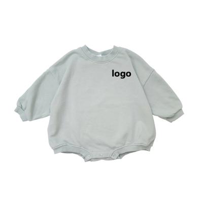 China Breathble Cozy Custom Logo 0-24M Newborn Baby Bubble Romper Bubble Baby Hoodies Oversized Clothes For Toddler for sale