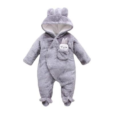 China Breathble Cozy New Arrival Plus Soft Warm Baby Overalls Winter Romper Cozy Baby Clothes for sale
