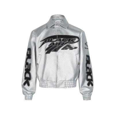 China QUICK DRY 2023 New Hot Sell Fashion Design Custom Logo Leather Jacket Men for sale