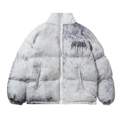China Waterproof Custom All Over Printing Puffer Bubble Jacket for Men Winter Thick Men's Puffer Jacket for sale