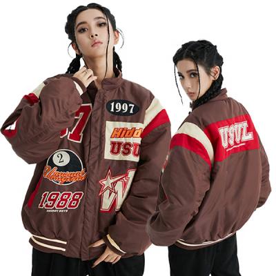 China Waterproof Wholesale OEM Chenille Patches Embroidery Winter Custom Logo Varsity Jackets Men for sale