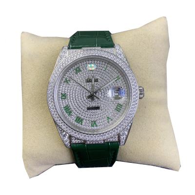 China Full Calendar Customized Fashion Luxury Watches Star Full Inlaid Diamond Watches Automatic Mechanical Watches for sale