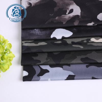 China China Supplier Anti Static Custom Printed 100 Polyester Camouflage Mesh Print Fabric For Sportswear for sale