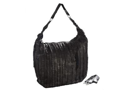 China Scrap Sheep Skin Oversized Patchwork Leather Bag for Ladies , Women for sale