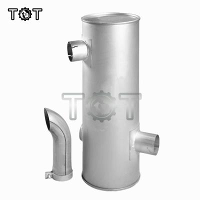 China TOT E325D Excavator 3116 Engine Exhaust Muffler ISO9001 for sale