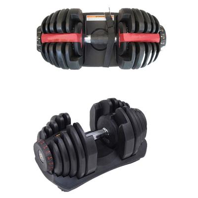 China Factory Direct Good Quality Gym Equipment Dumbbell Rubber Covered Round Dumbbell Adjustable Dumbbells for sale
