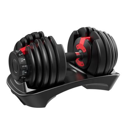 China Good Quality Hot Selling Adjustable Dumbbell Rubber Covered Dumbbell for sale