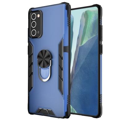 China Ultra Thin Double Ring Holder Phone Case 360 Degree Rotation Ring Holder Newest Injection Phone Cover For Samsung Note 20 / Note 20ultra for sale