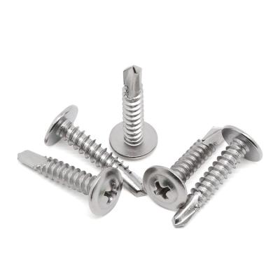 China Stainless Steel Galvanized Self Tapping Screws with Flat Wafer Head for sale