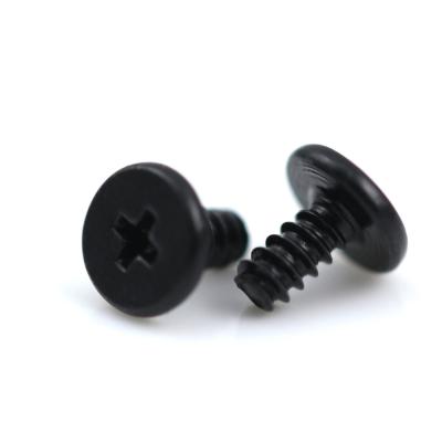 China Black Zinc Plated M1.4 Phillips Flat Head Precision Screw Micro Size for Electronics for sale