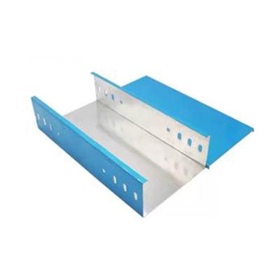 China 100kg Loading Fire Rated Durable Slotted Cable Tray Steel For Electrical Wiring for sale