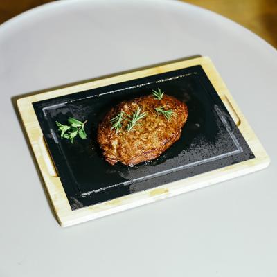 China Wooden Serving Tray Slate Dish Coaster Sublimation Cheese Board Dish Cutter Wooden Board Slate Disposable Natural Black Stone for sale