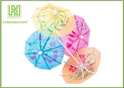 China Multi - Colored Decorative Food Toothpicks Umbrella Cocktail Sticks Beach Party Decorations for sale