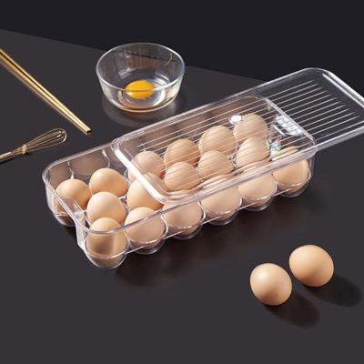 China Freshness Preservation Household Refrigerator Durable Sealed Clear Egg Storage Box for sale