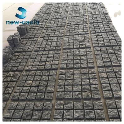 Китай Tumbled G684 black granite mesh paving продается