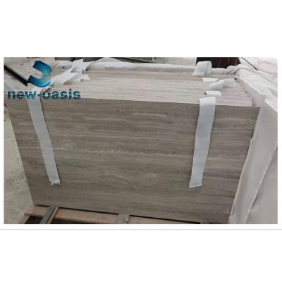 Китай White wooden grain marble tile продается