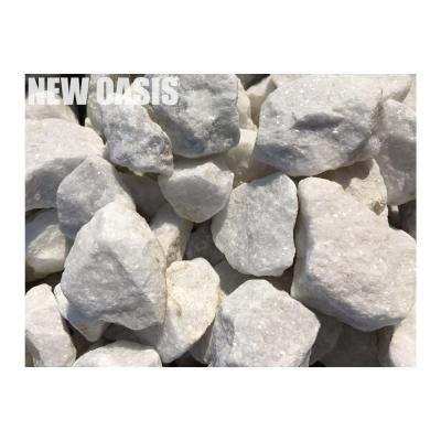 China white color Natural Decorative Unpolished Pebble Stone Gravel Paving Outdoor Ornamental Stones for Garden Plant park Railway for sale