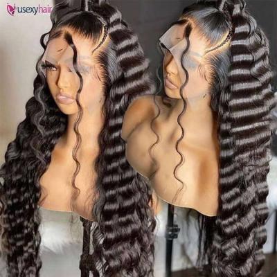 China Brazilian 100% Lace 360 Deep Straight Body Wave Glueless 13x4 Wigs Virgin Hair Bone Wigs Full Front Lace Wigs for sale