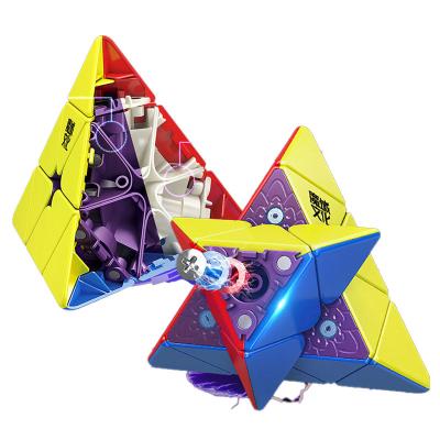 China Toy Moyu Weilong WR Maglev Pyramid Cube 3Layer Stickerless YJ8283 Educational Magic Speed Puzzle Magnet Toys droshopping X'mas Gift for sale
