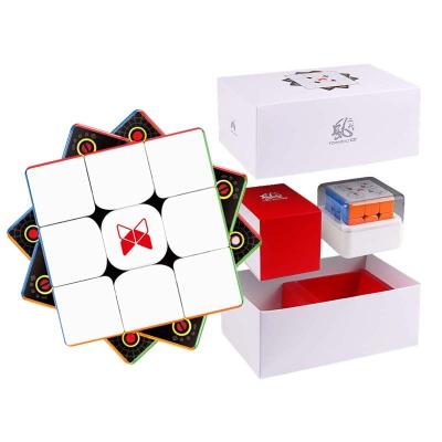 China Educational Toy QiYi's X-Man Torna V2 M 3 Speed Magnetic Magic Puzzle Stickerless 3*3 Layered Cube Adjustable Educational Toy for sale