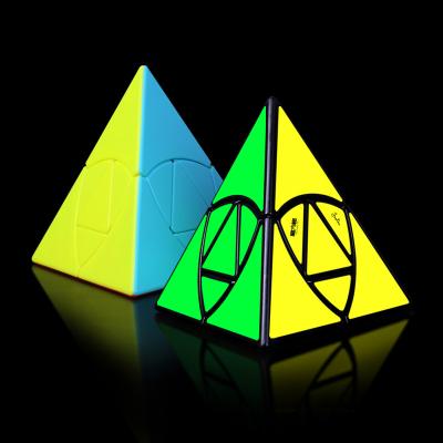 China Educational Toy QIYI MoFangGe Duomo Pyramind Rice Dumplings Professional Stickerless Magic Cube Speed Cube Educational Jigsaw Puzzle for sale