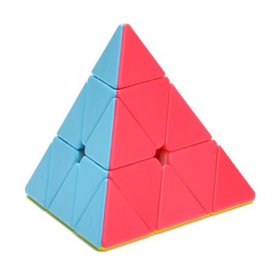 China Professional Speed Educational Cube Stickerless MoFangGe Cube Toy QiYi Qiming Pyramid Magic Educational Toys For Children for sale