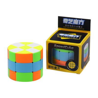 China Cylinder Educational Magic Cube Mofangge 3x3 Toy QiYi Professional Stickerless Speed Puzzle Gift Educational Toys for sale