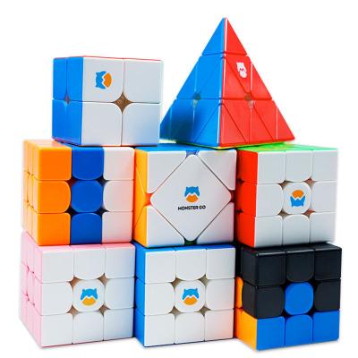 China Toy Monster Go Magic Cube 3x3x3 356 MonsterGo Gan Puzzle Toys 3x3 Magnetic Educational Magnetic Professional Speed Cube for sale