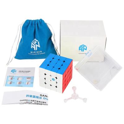 China Educational Magnetic Magic Puzzle 4x4x4 Stickerless Gan Cube of 4x4x4 Gan460M Speed Cube Professional Cubo Magico en Toy GAN 460M for sale