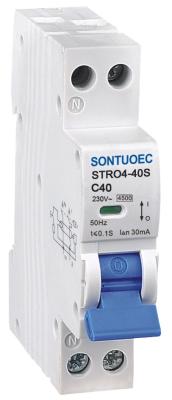 China Enige Fase230v Minircbo Stroomonderbreker 18mm Breedte 1P+N 4.5KA Met lange levensuur Te koop