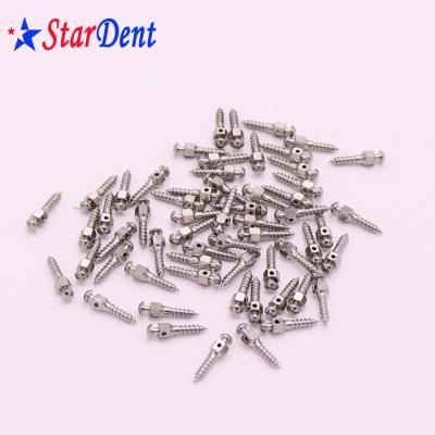 China Dental Consumables Dental Steel Orthodontic Micro Titanium Implant Post / Dental Screw Post for sale