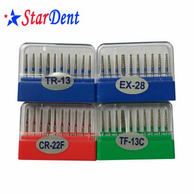 China High Speed Handpiece Diamond Burs Dental FG Diamond Burs High Speed Handpiece Burs for sale